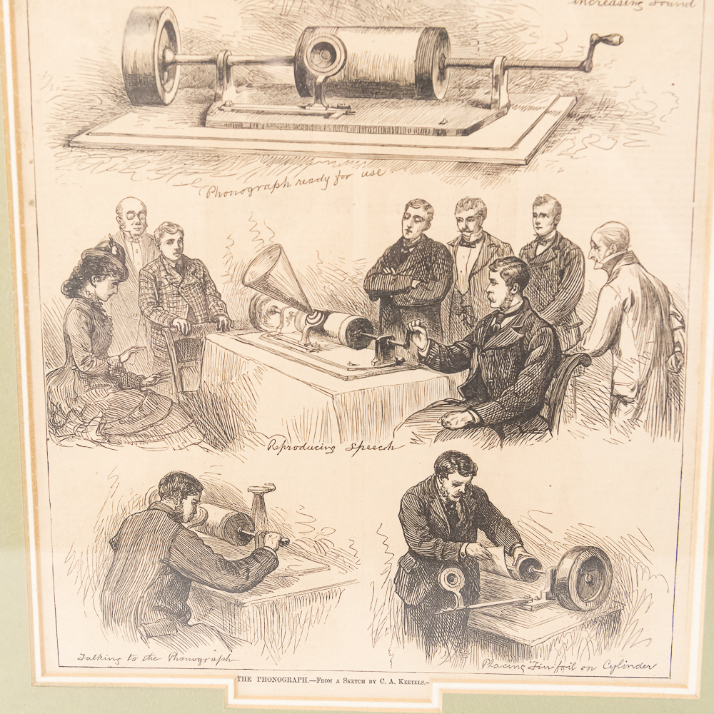1878 Announcement of Edison's Phonograph