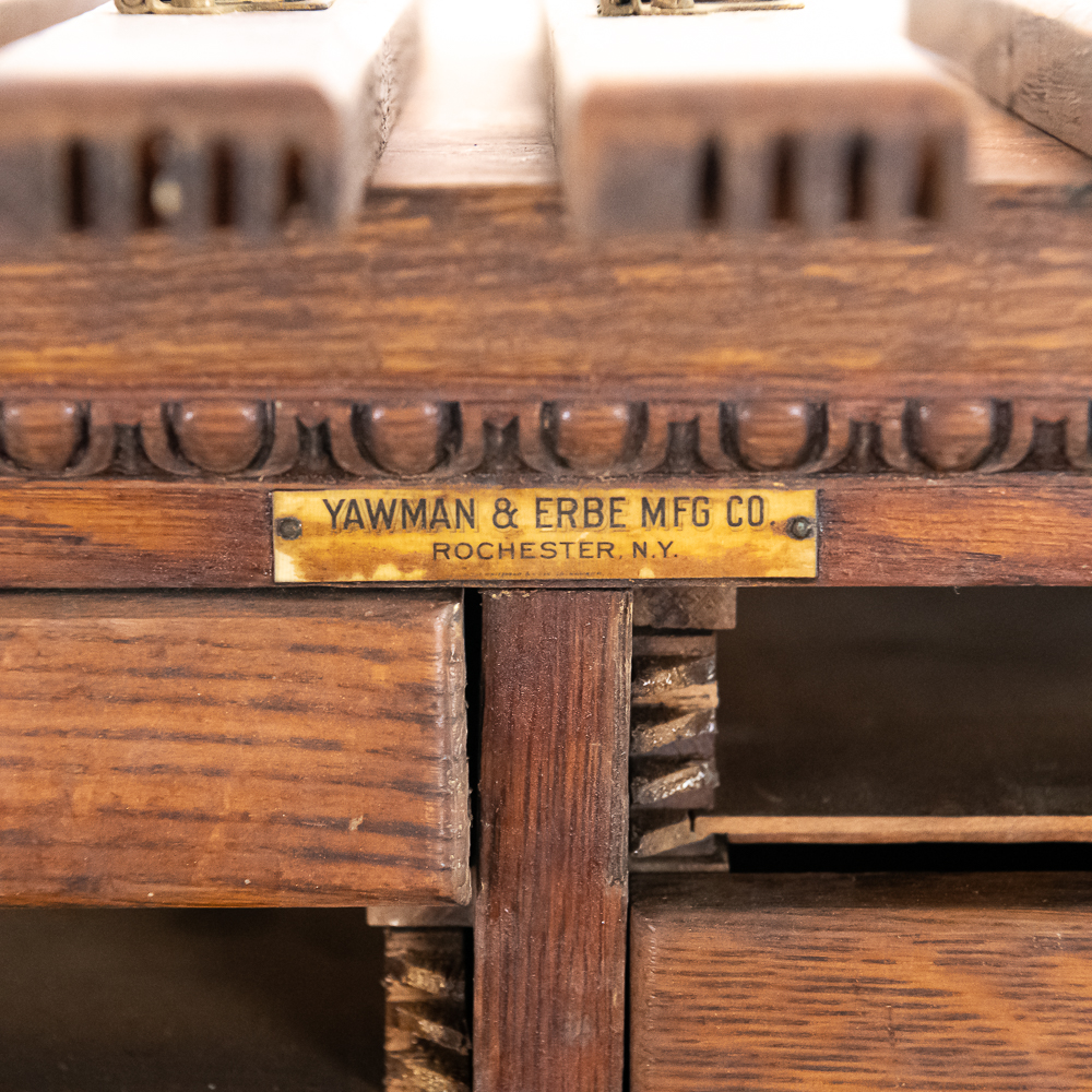 Antique Yawman & Erbe 50-Drawer Cabinet