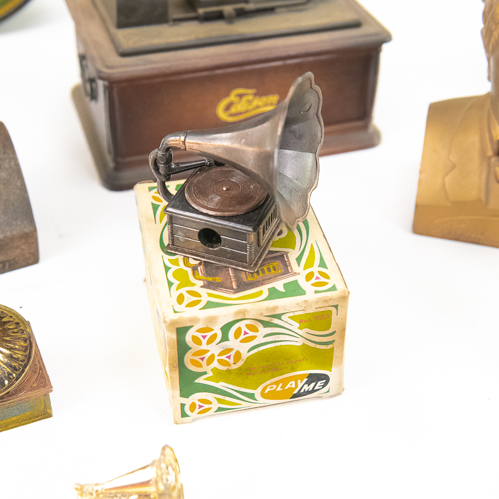 Edison & Victrola Memorabilia Tray Lot