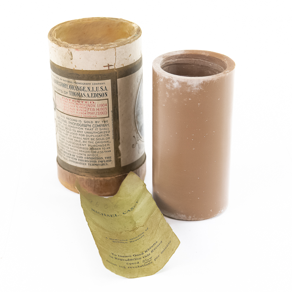 Brown Wax Cylinder Record Russell Hunting