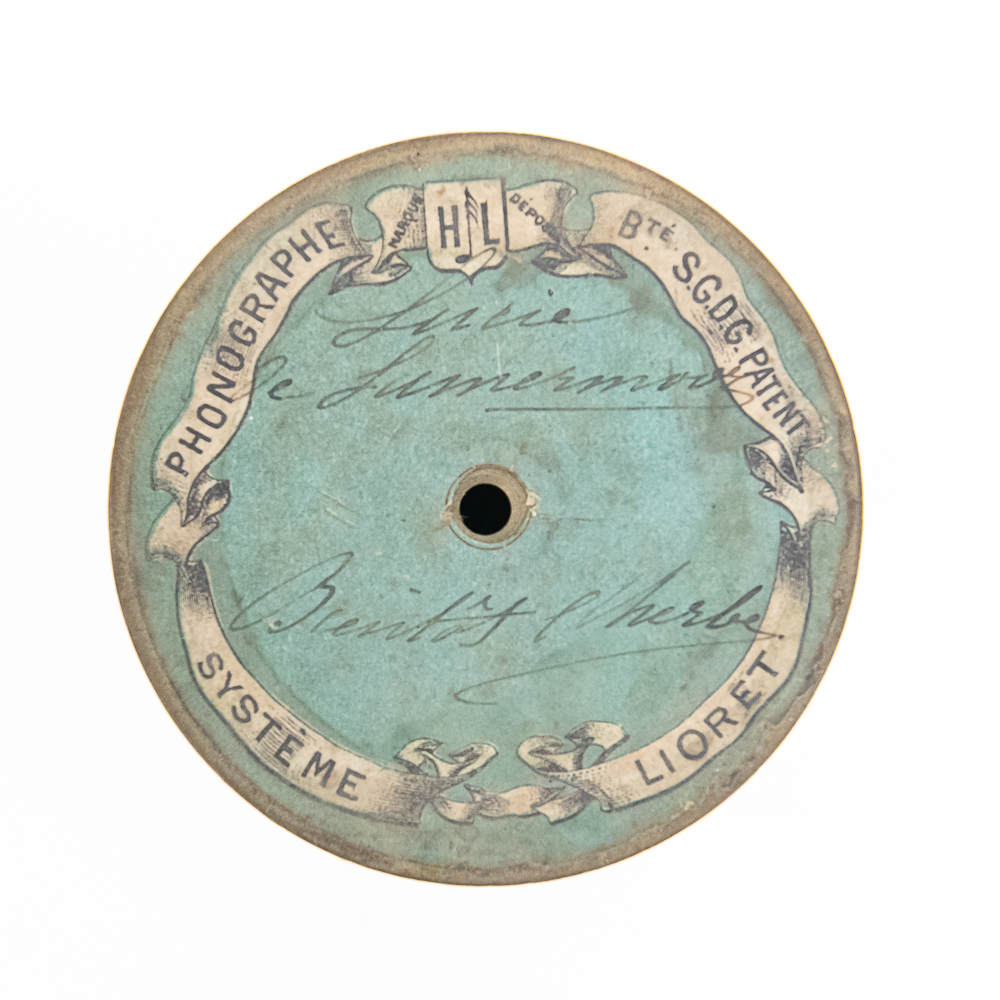 Lioret Celluloid Cylinder Record