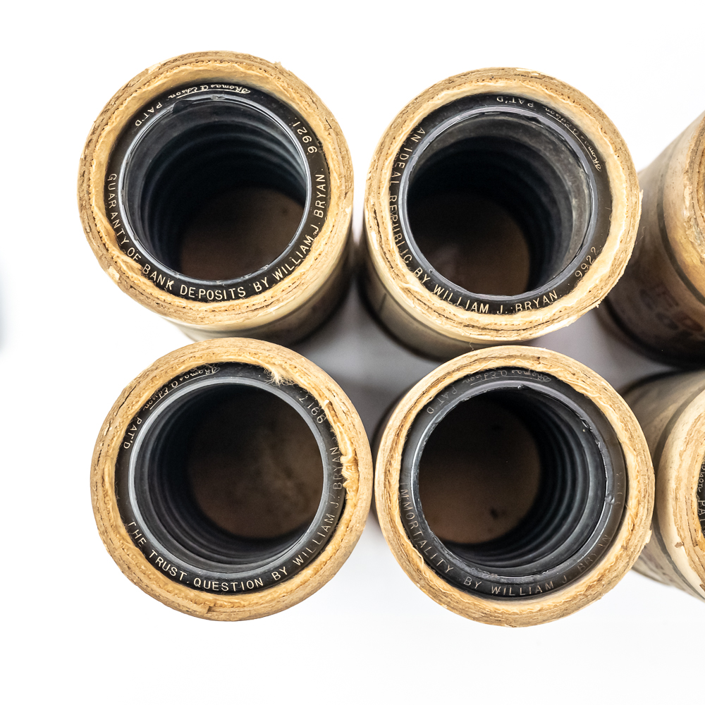 8 Edison William J. Bryan Cylinders