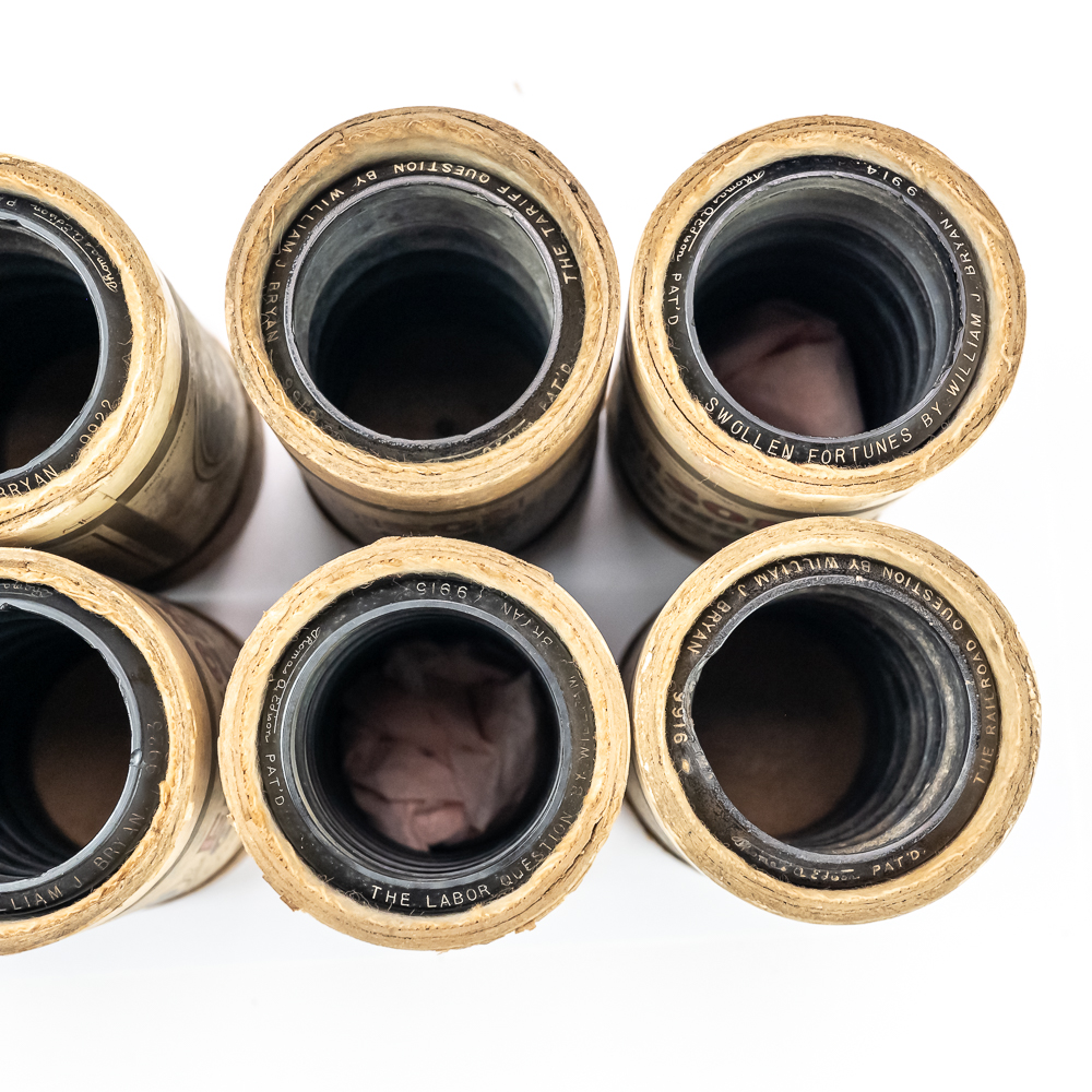 8 Edison William J. Bryan Cylinders