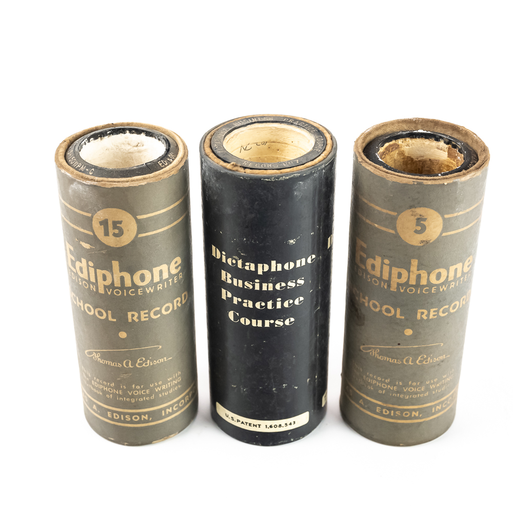 3 Ediphone Business Course Cylinder Records