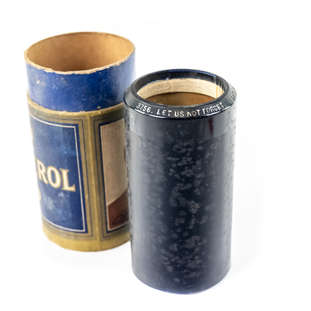 Blue Amberol Let Us Not Forget Cylinder Record