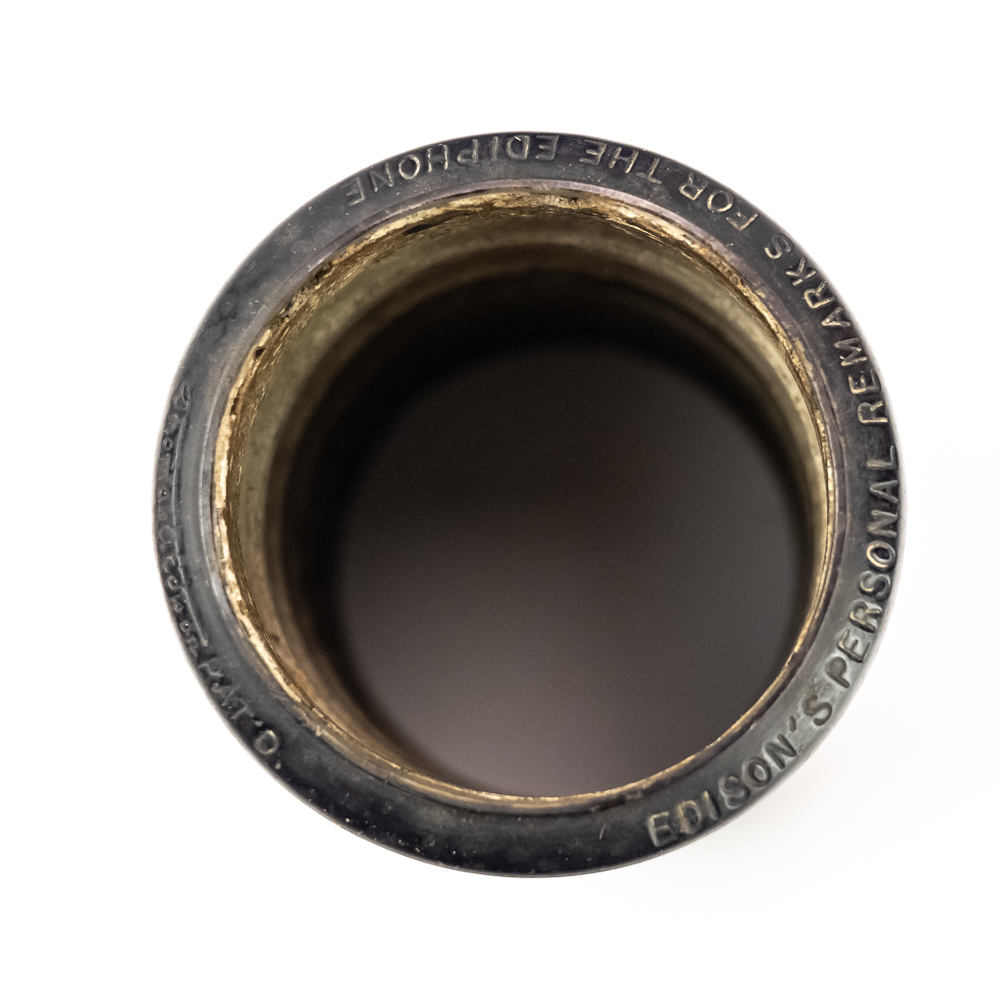 Edison's Personal Remarks Cylinder Record