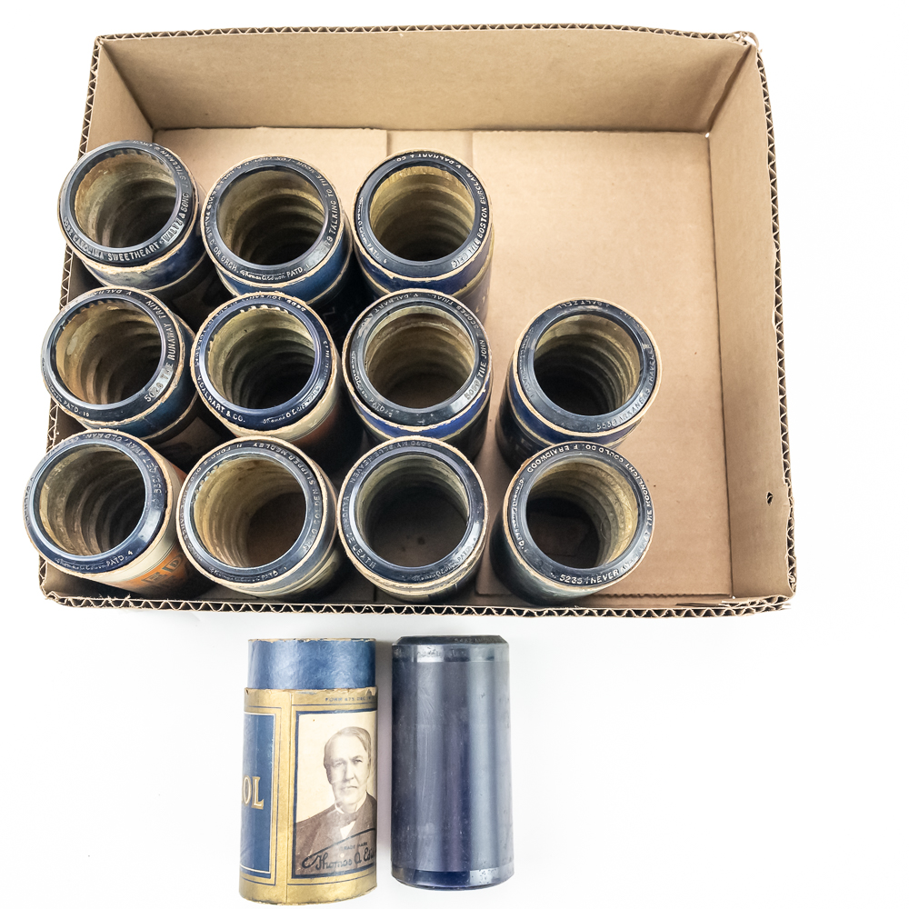 12 Edison Blue Amberol 5000 Series Cylinders
