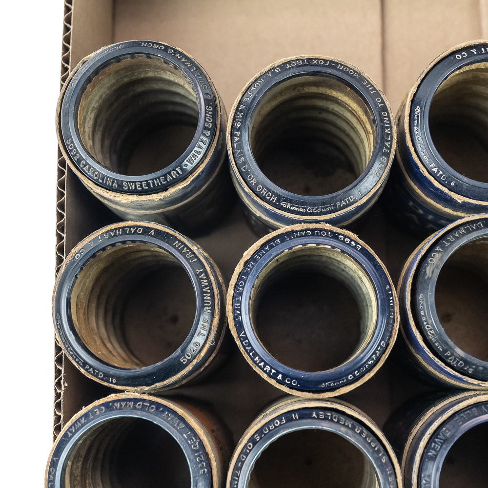 12 Edison Blue Amberol 5000 Series Cylinders