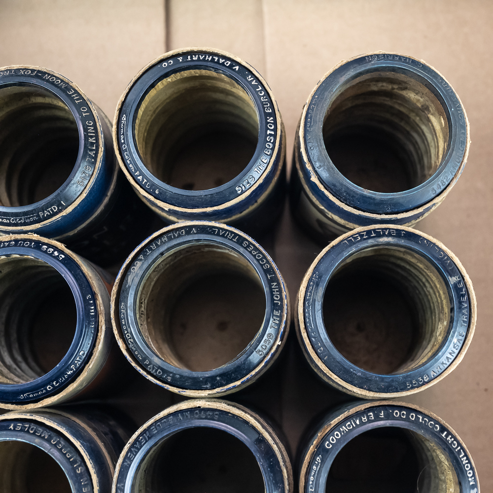 12 Edison Blue Amberol 5000 Series Cylinders