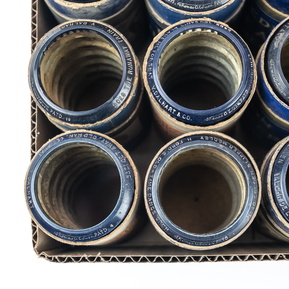 12 Edison Blue Amberol 5000 Series Cylinders