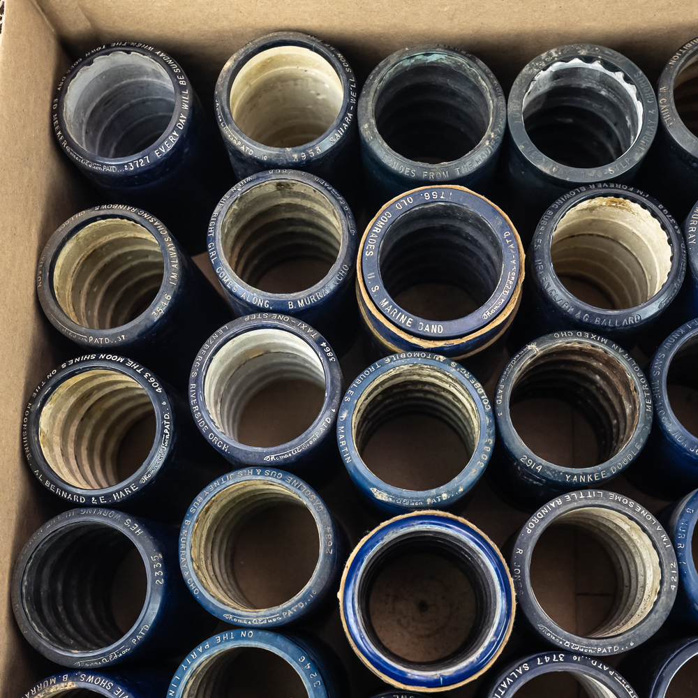 Collection of 50 Edison Cylinder Records