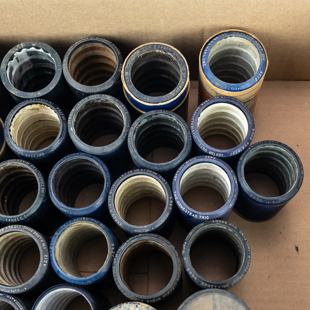 Collection of 50 Edison Cylinder Records