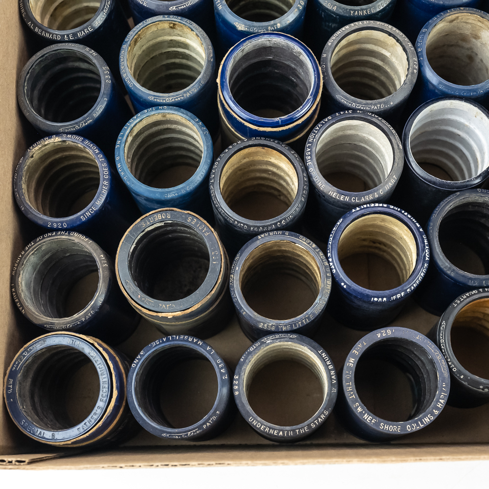 Collection of 50 Edison Cylinder Records