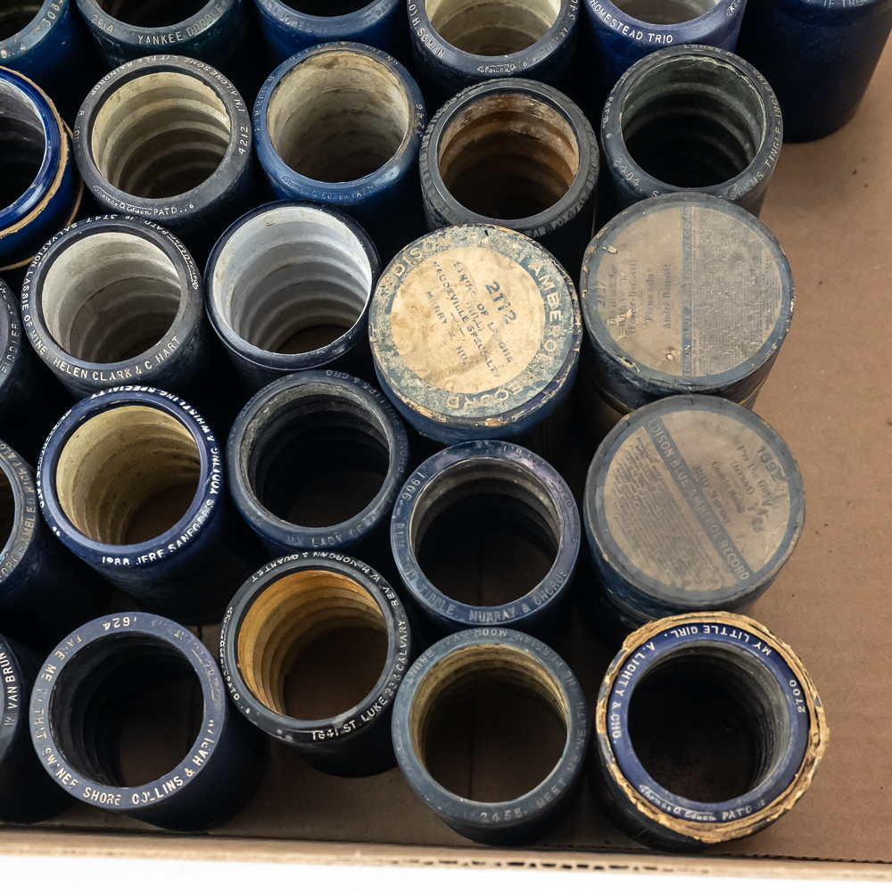 Collection of 50 Edison Cylinder Records