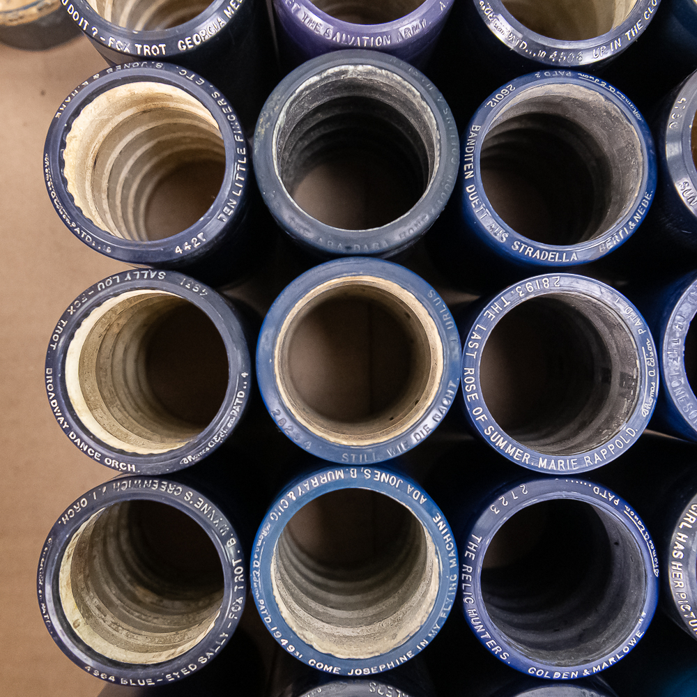 Lot of 50 Edison Blue Amberol Cylinders