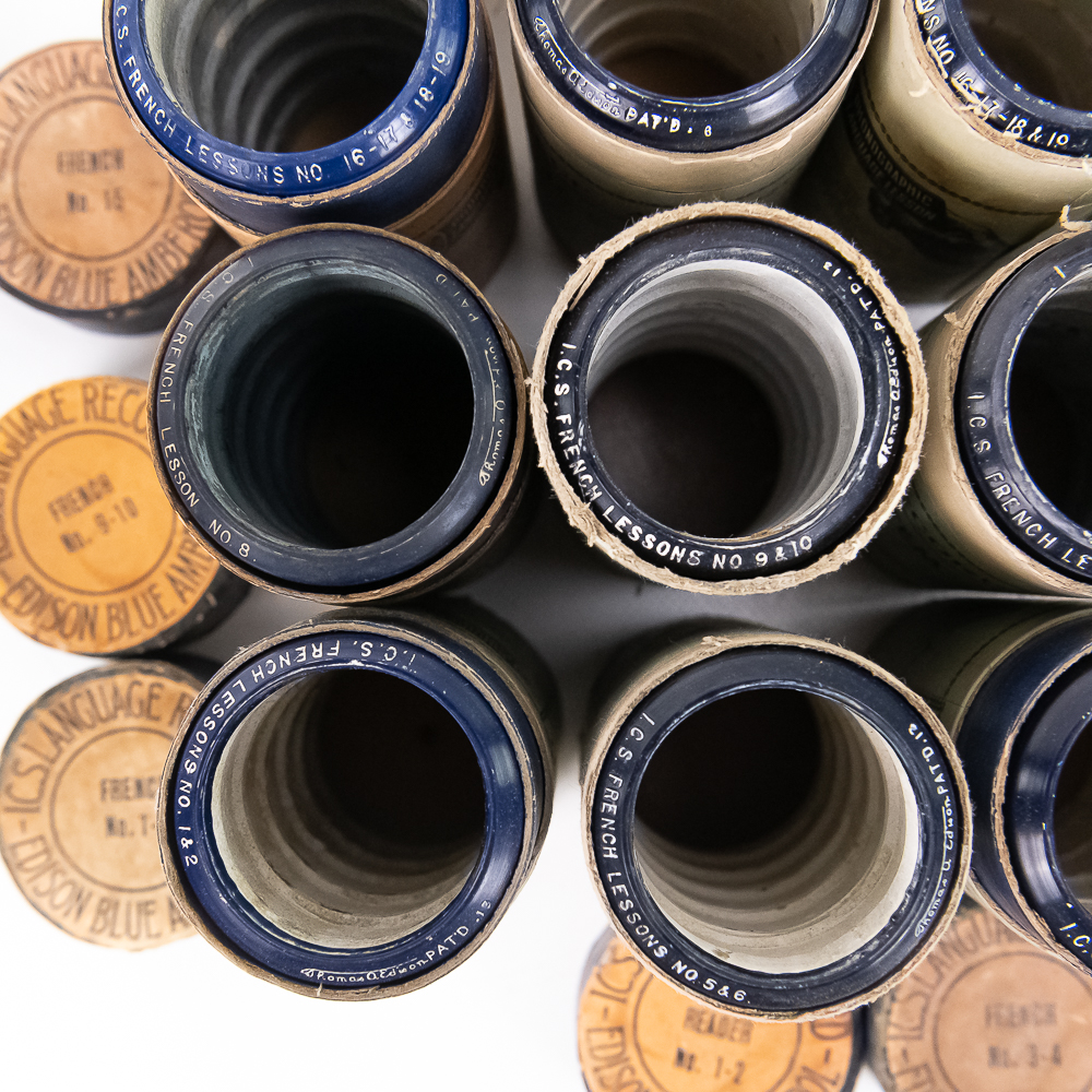 Edison French Language Cylinder Lot (14)