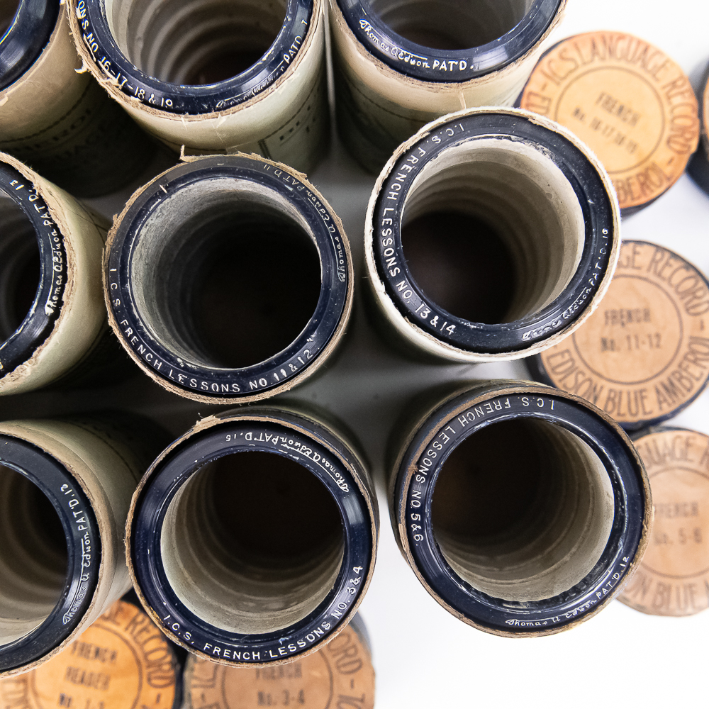 Edison French Language Cylinder Lot (14)