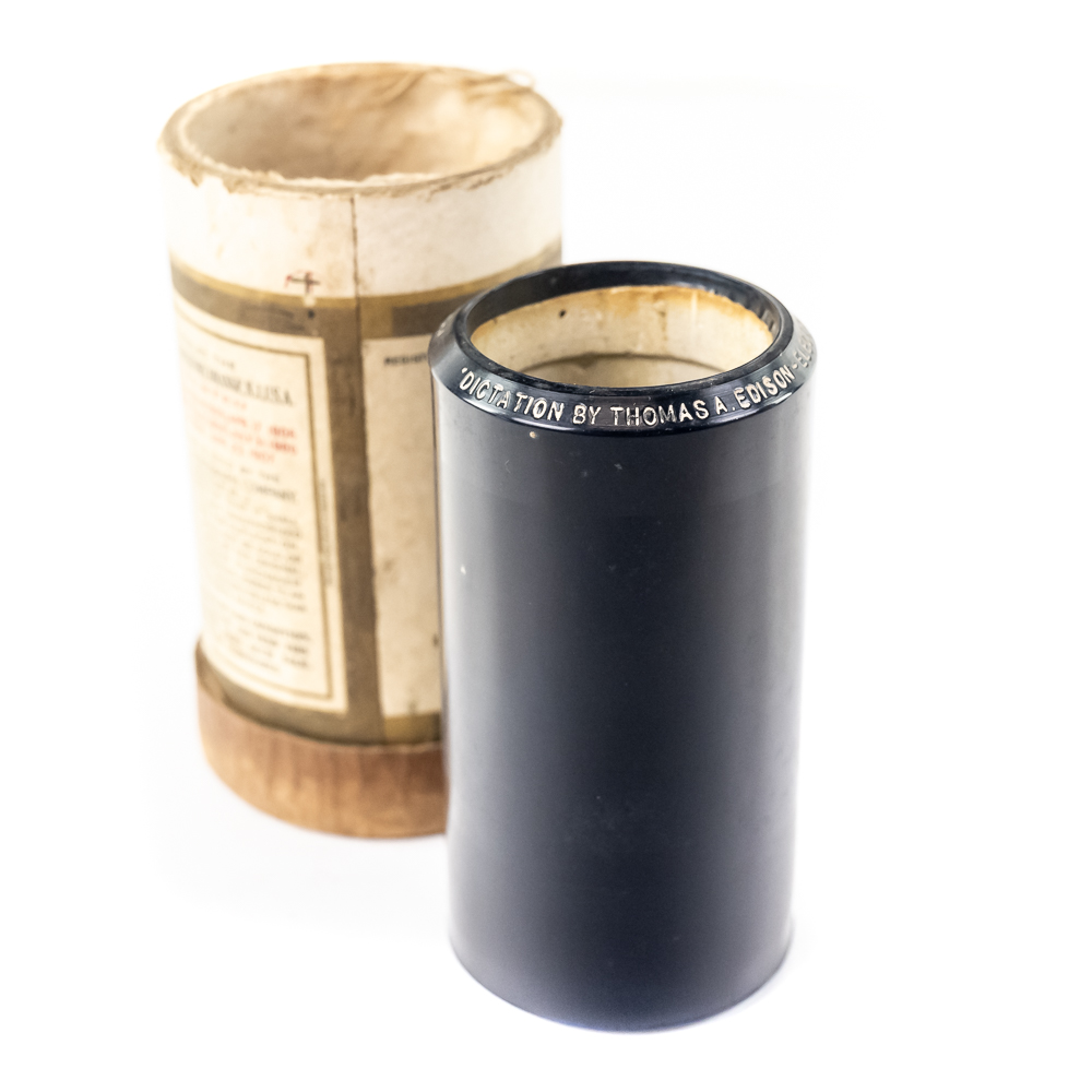 Dictation by Thomas Edison Cylinder Record