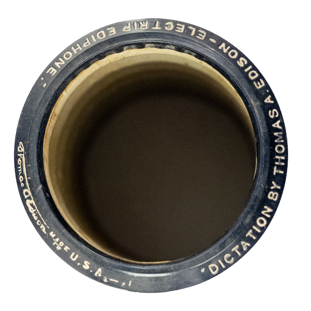 Dictation by Thomas Edison Cylinder Record