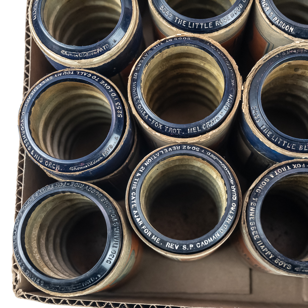 20 Edison Blue Amberol 5000 Series Cylinders