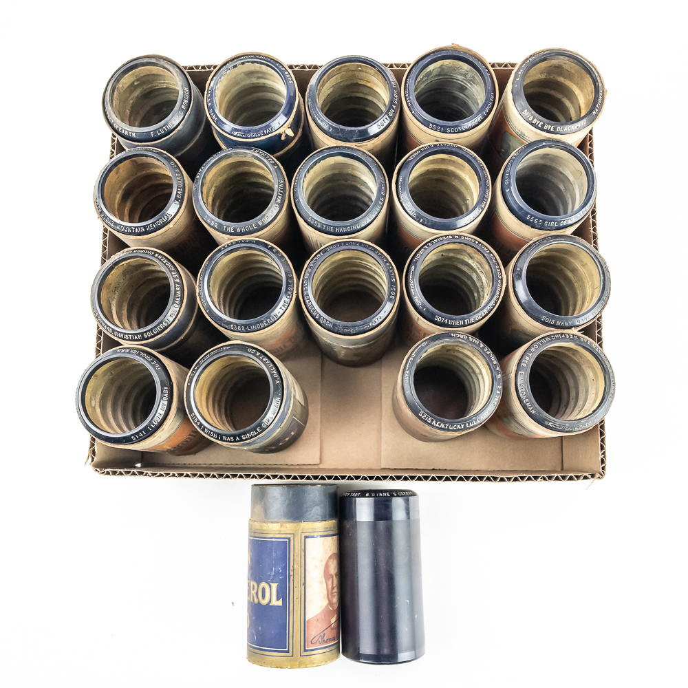 20 Edison Blue Amberol 5000 Series Cylinders