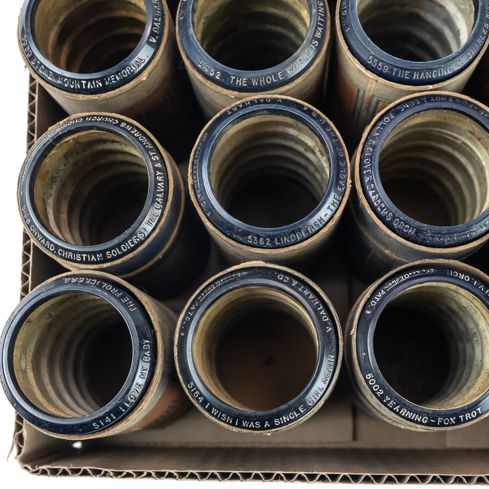 20 Edison Blue Amberol 5000 Series Cylinders