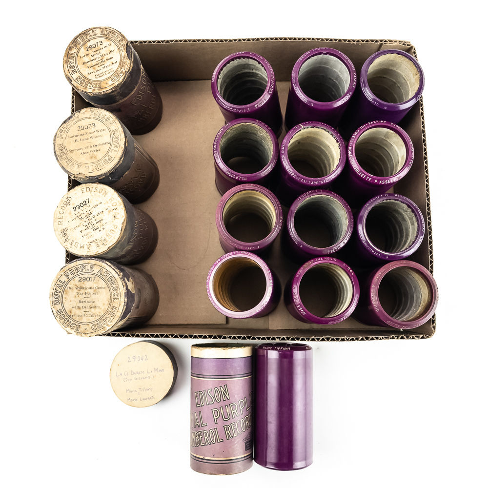 14 Edison Royal Purple Cylinder Records