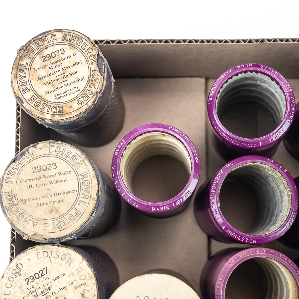 14 Edison Royal Purple Cylinder Records