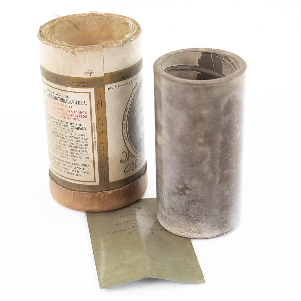 Brown Wax Cylinder Record Just Behind The Times