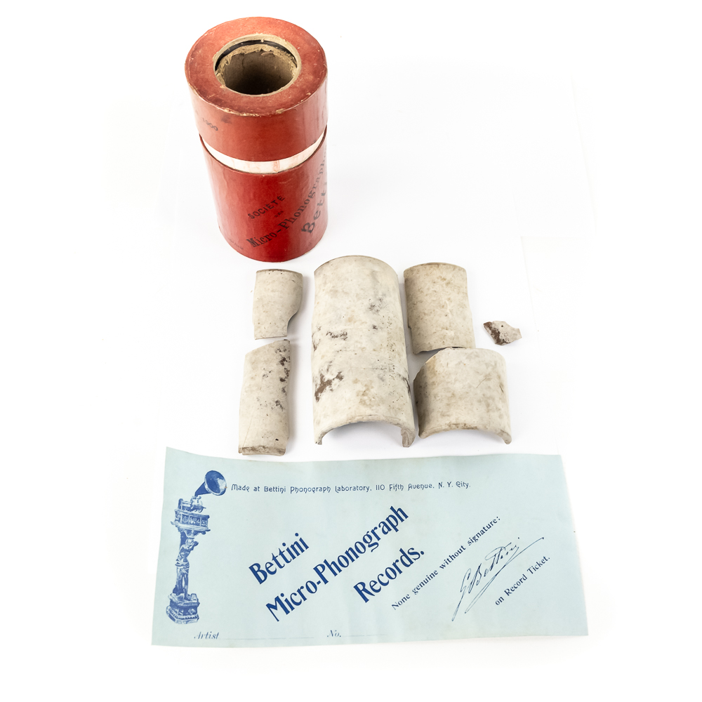Bettini Micro-Phonograph Record Cylinder