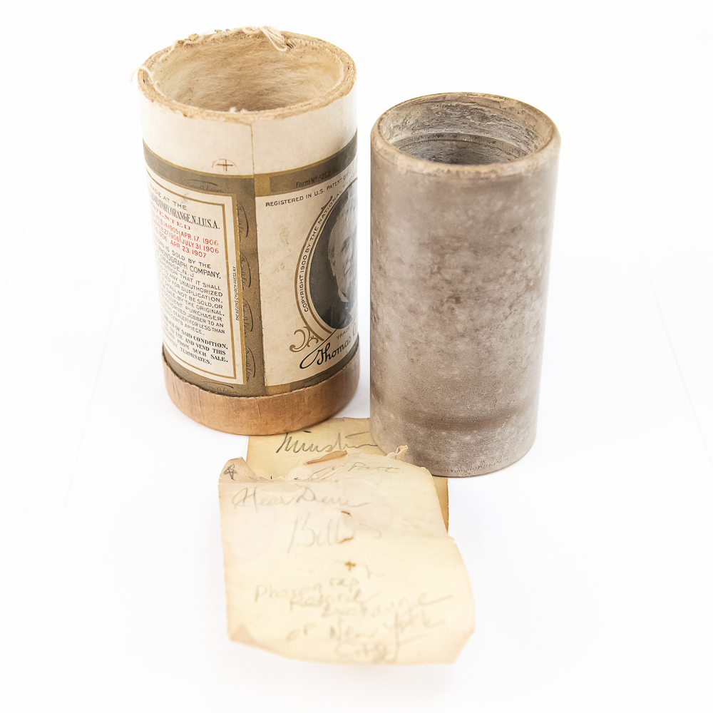 Phonograph Record Exchange Brown Wax Cylinder