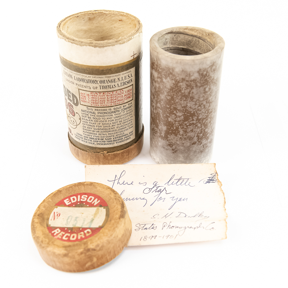 United States Phono Co. Brown Wax Cylinder Record