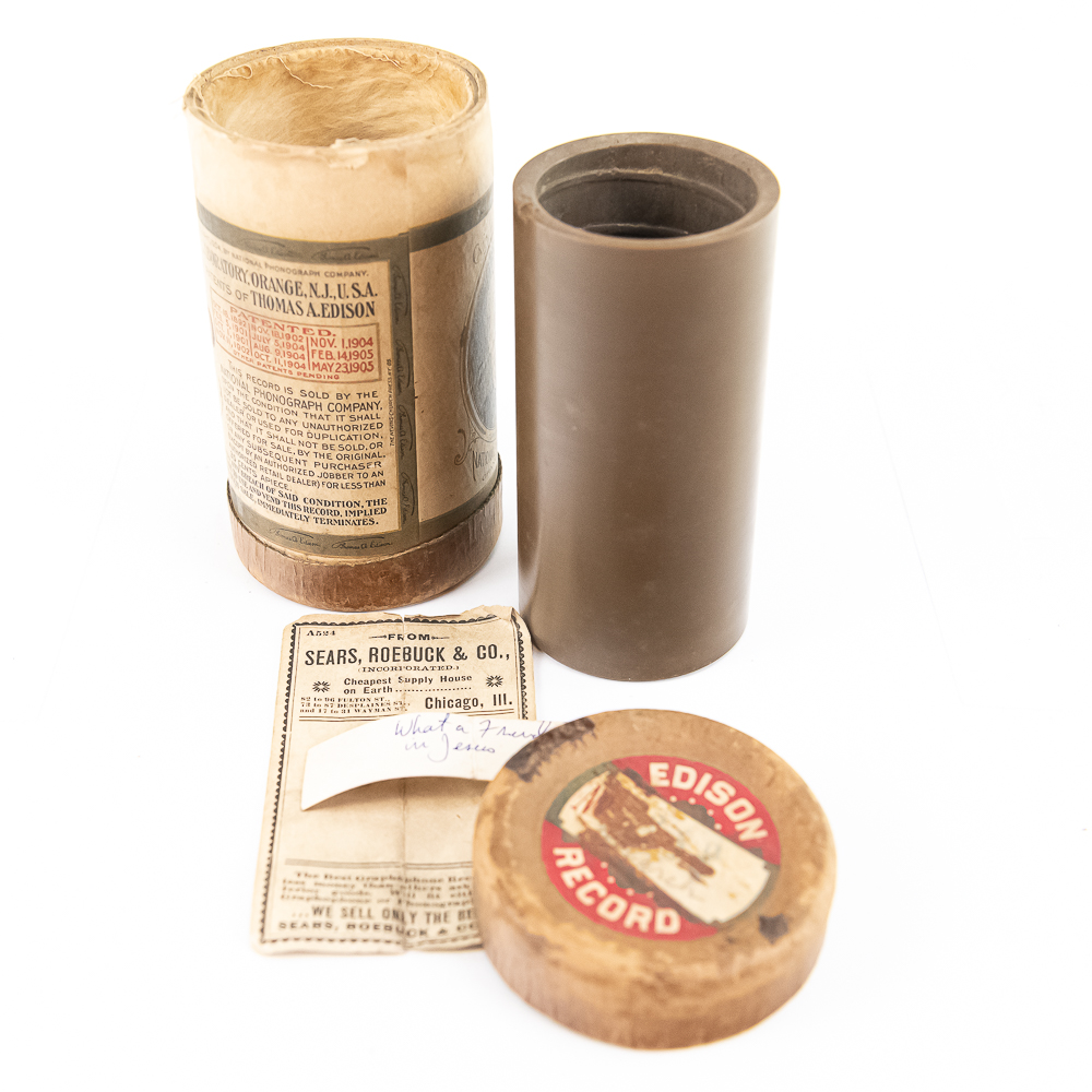 Sears Roebuck Brown Wax Cylinder Record