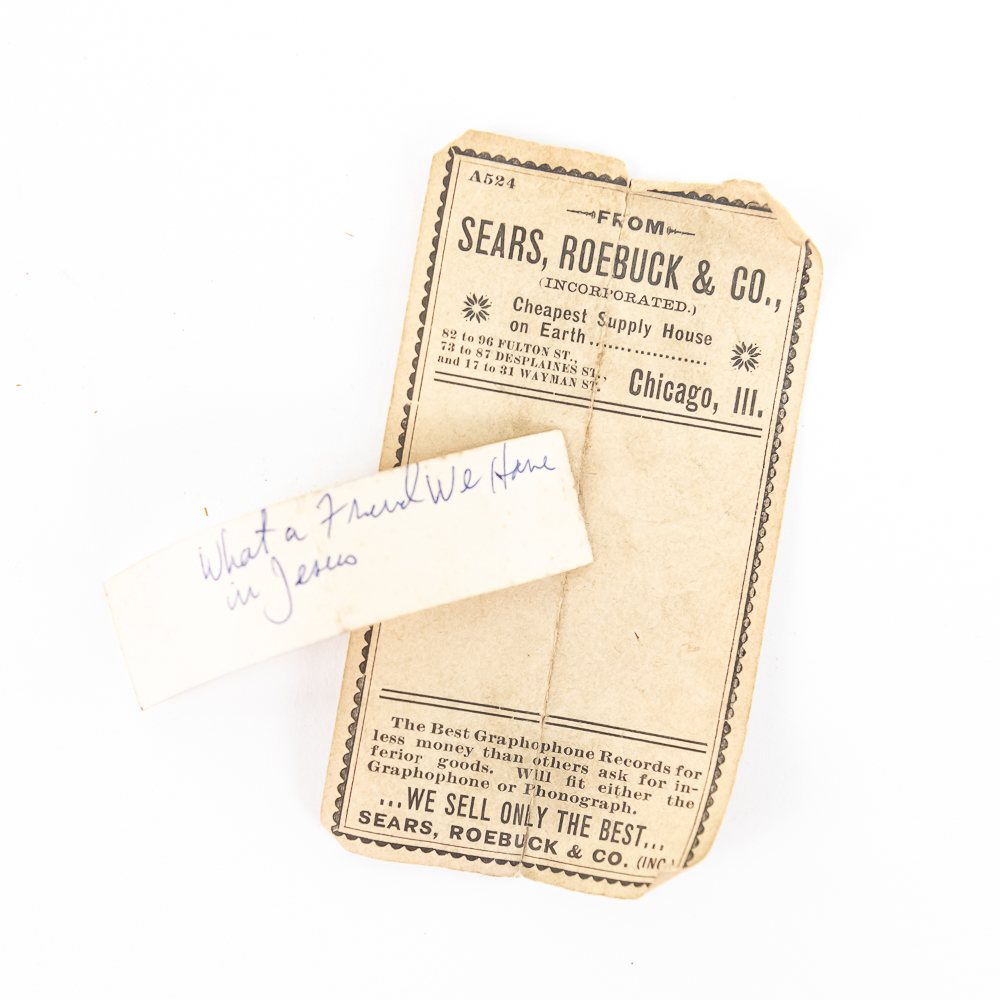 Sears Roebuck Brown Wax Cylinder Record