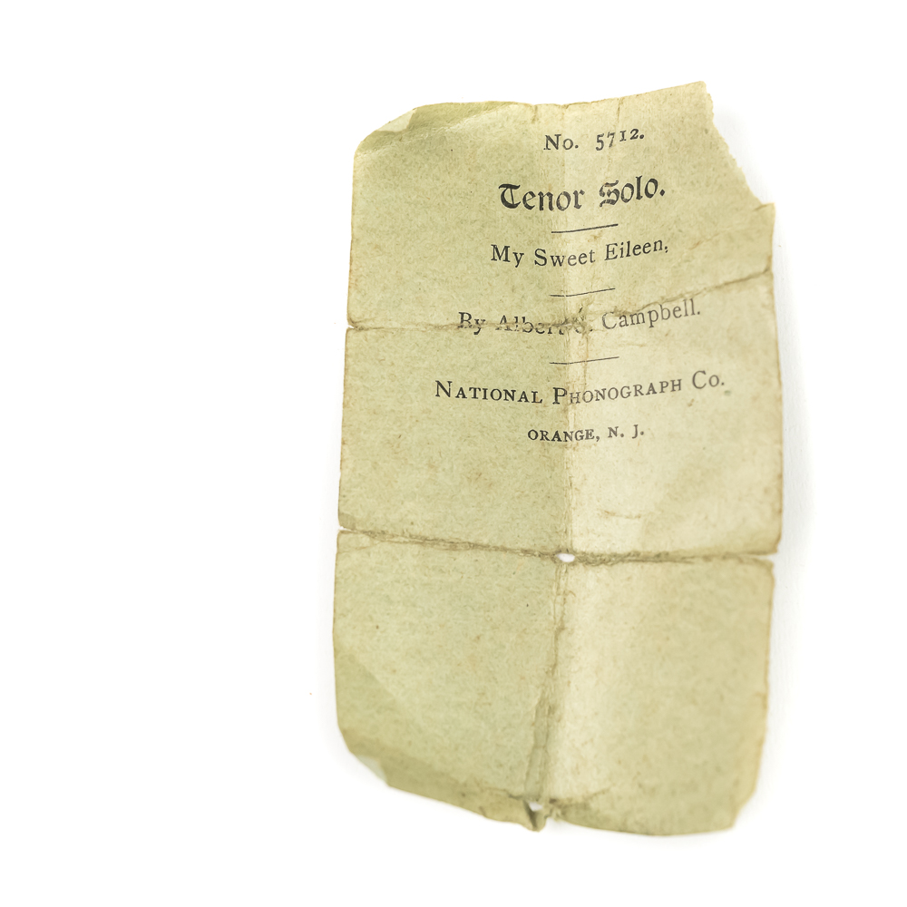 Brown Wax Cylinder Record No 5712