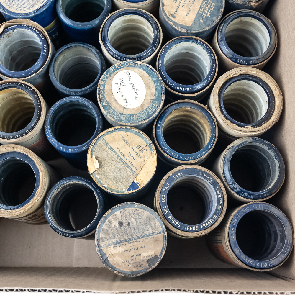 50 Edison Blue Amberol Cylinder Records