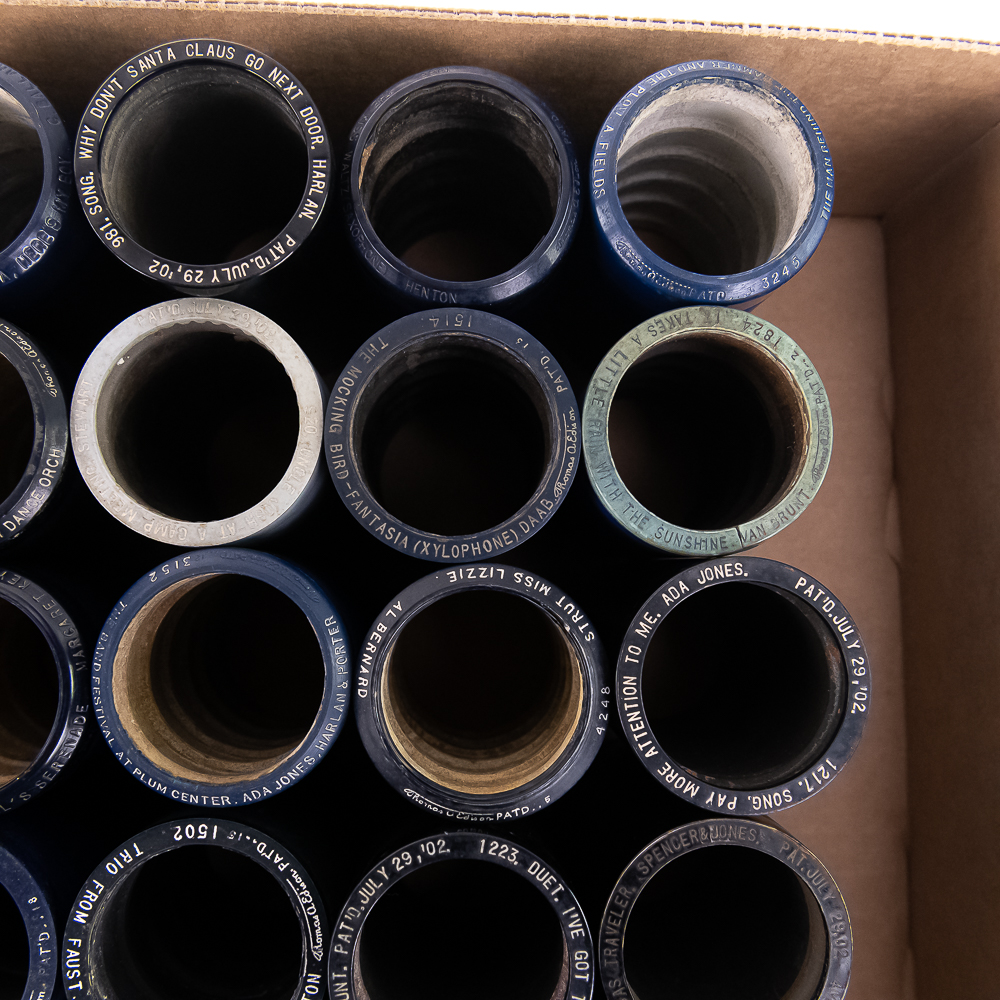 50 Edison Blue Amberol Cylinders Lot