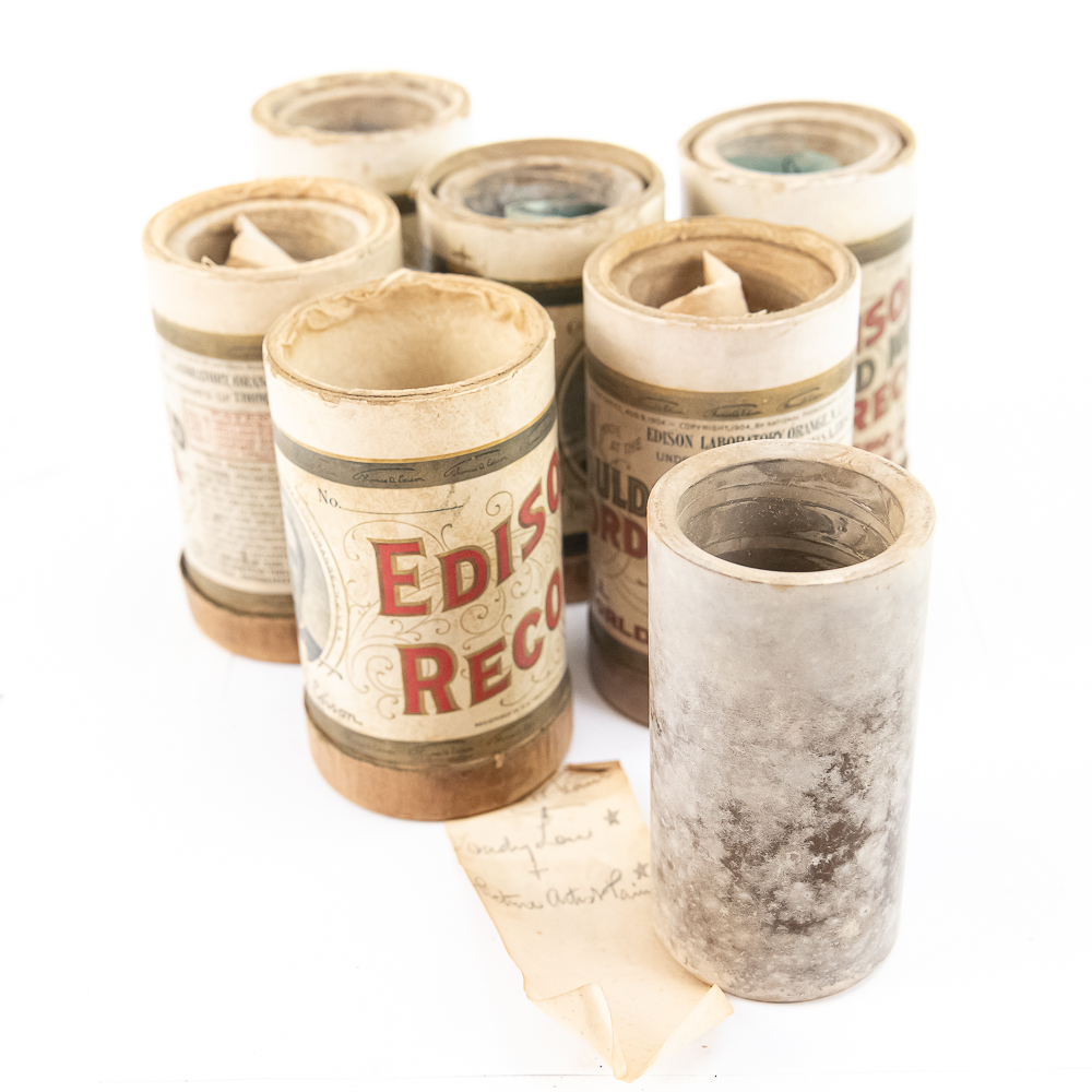 1899 NYC Street Piano Brown Wax Cylinders Lot