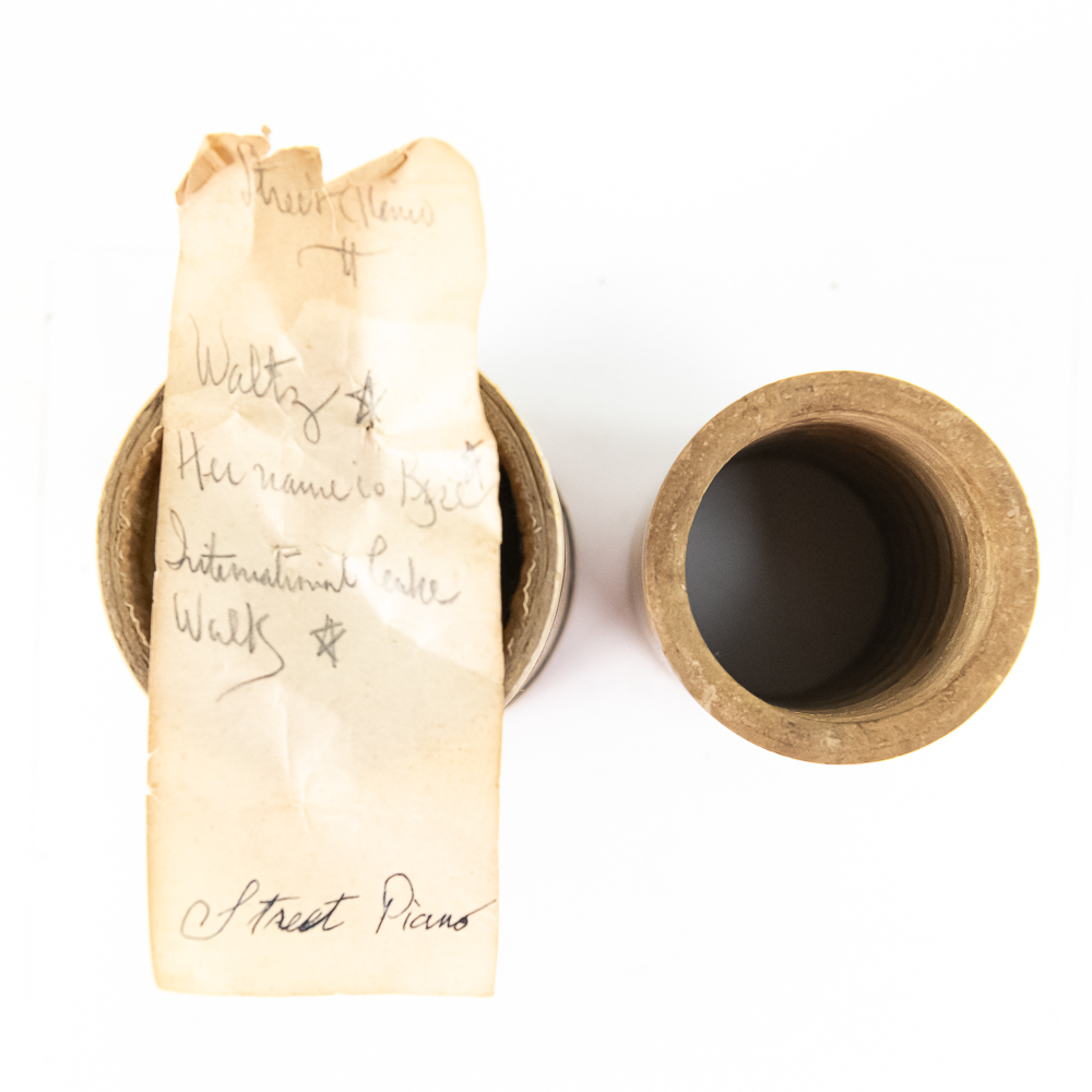 1899 NYC Street Piano Brown Wax Cylinders Lot