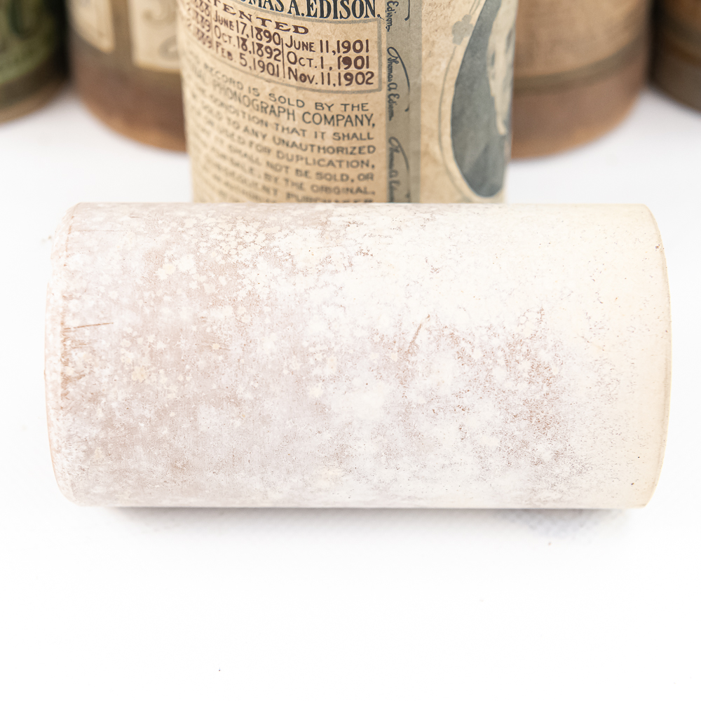 Brown Wax Cylinder Phonograph Records Lot Wow!