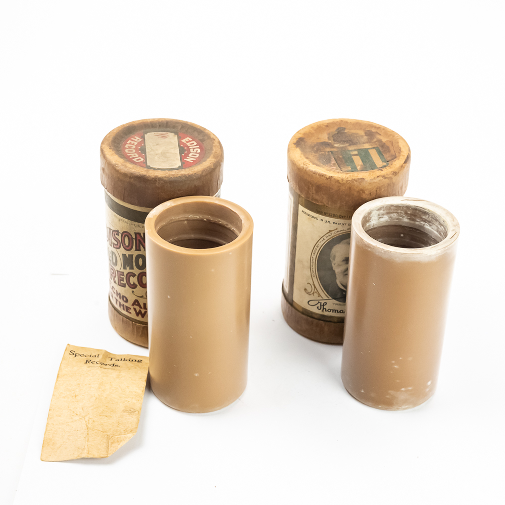 2 Brown Wax Len Spencer Cylinder Records