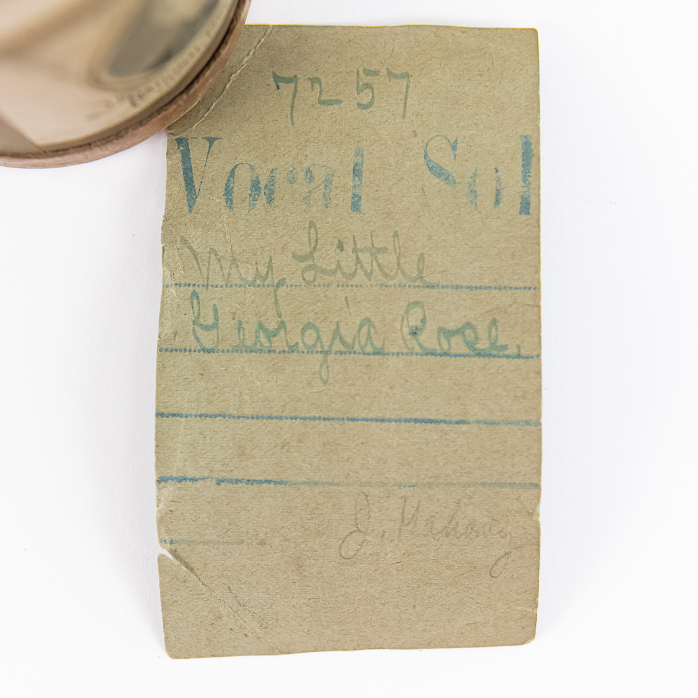 National Phonograph Brown Wax Cylinder Record