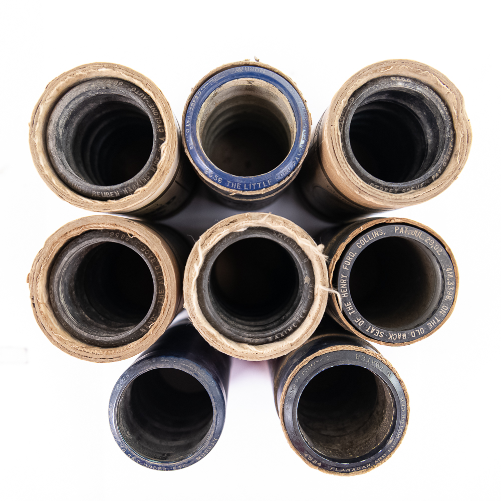 Lot of 8 Automobile Themed Edison Cylinders