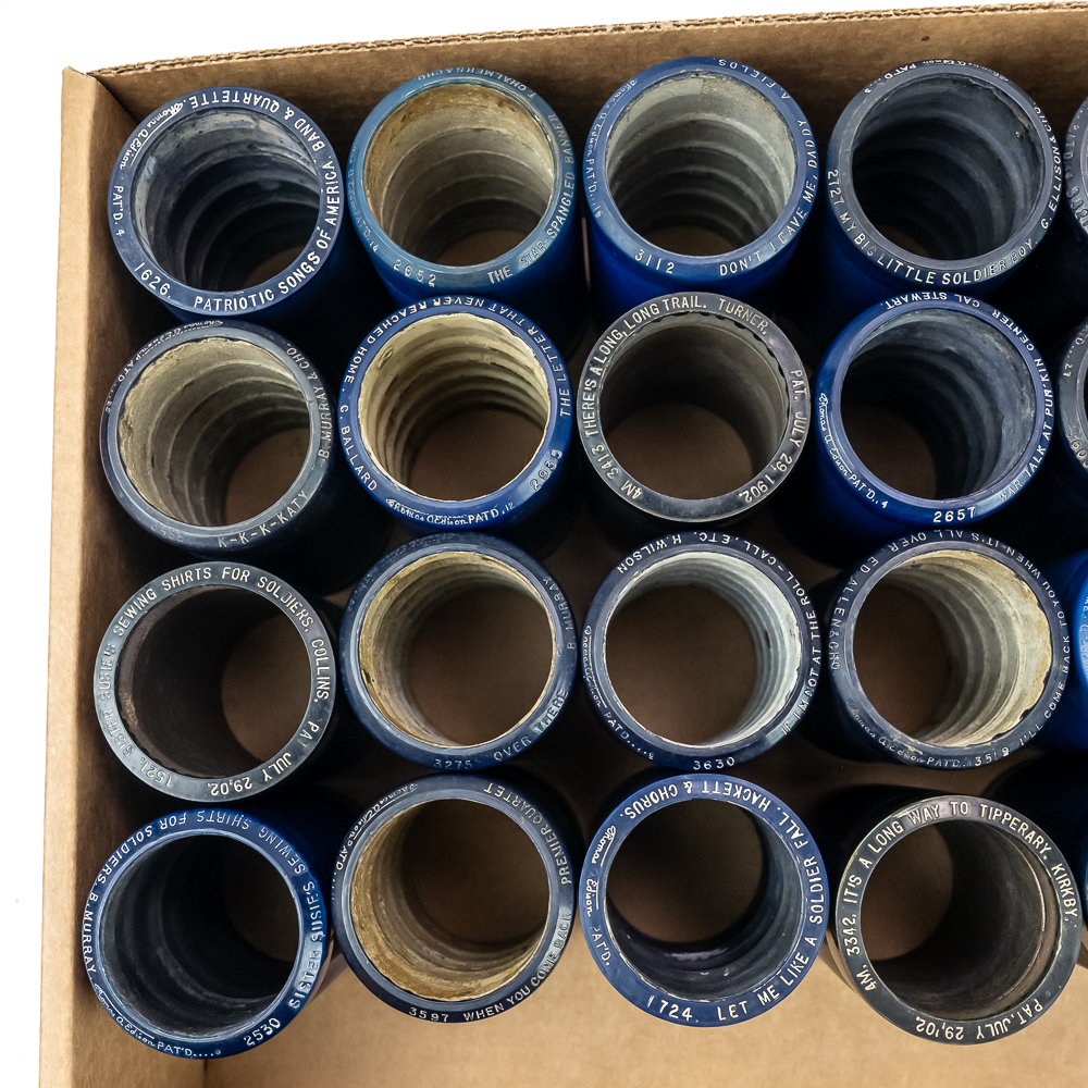36 WWI Edison Blue Amberol Cylinders
