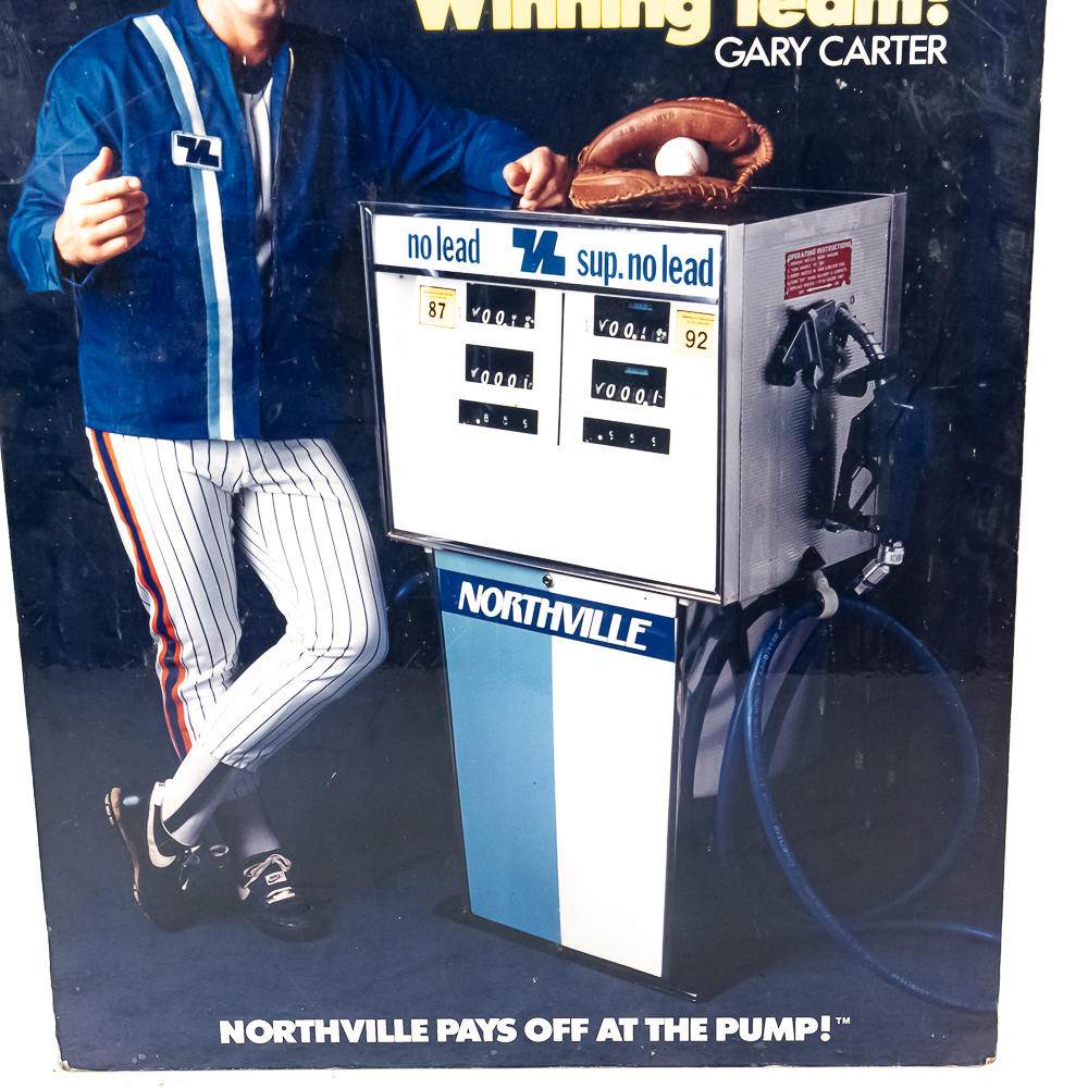 80s Gary Carter Northville Gas Advertising Poster