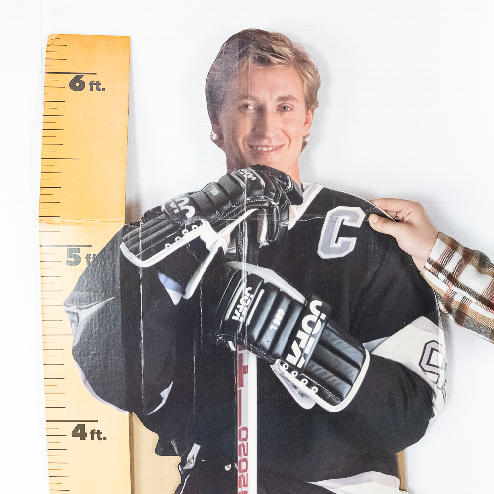 1989 Wayne Gretzky LA Kings Measure Up Standee ++
