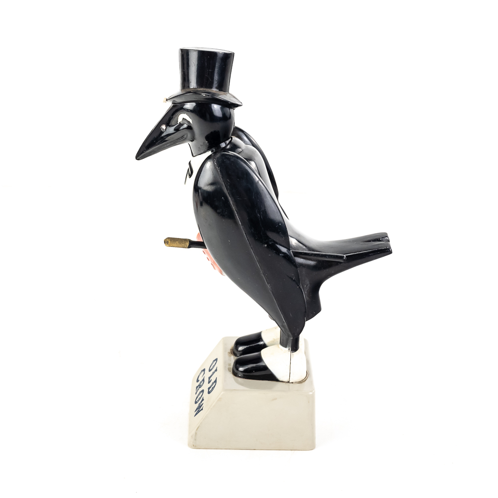 Vintage Old Crow Bourbon Advertising Figure