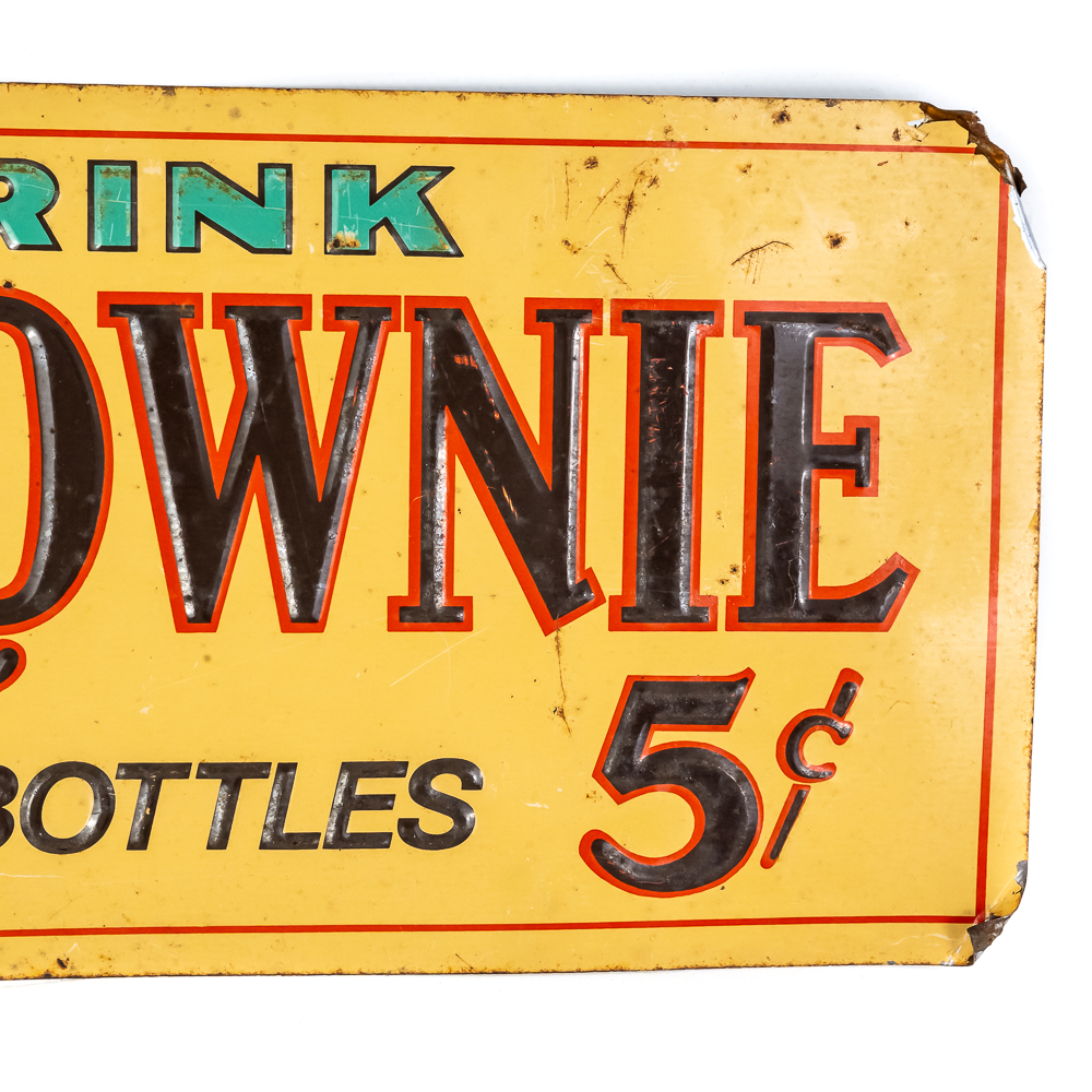 Vintage-Style Brownie Soda Embossed Tin Sign