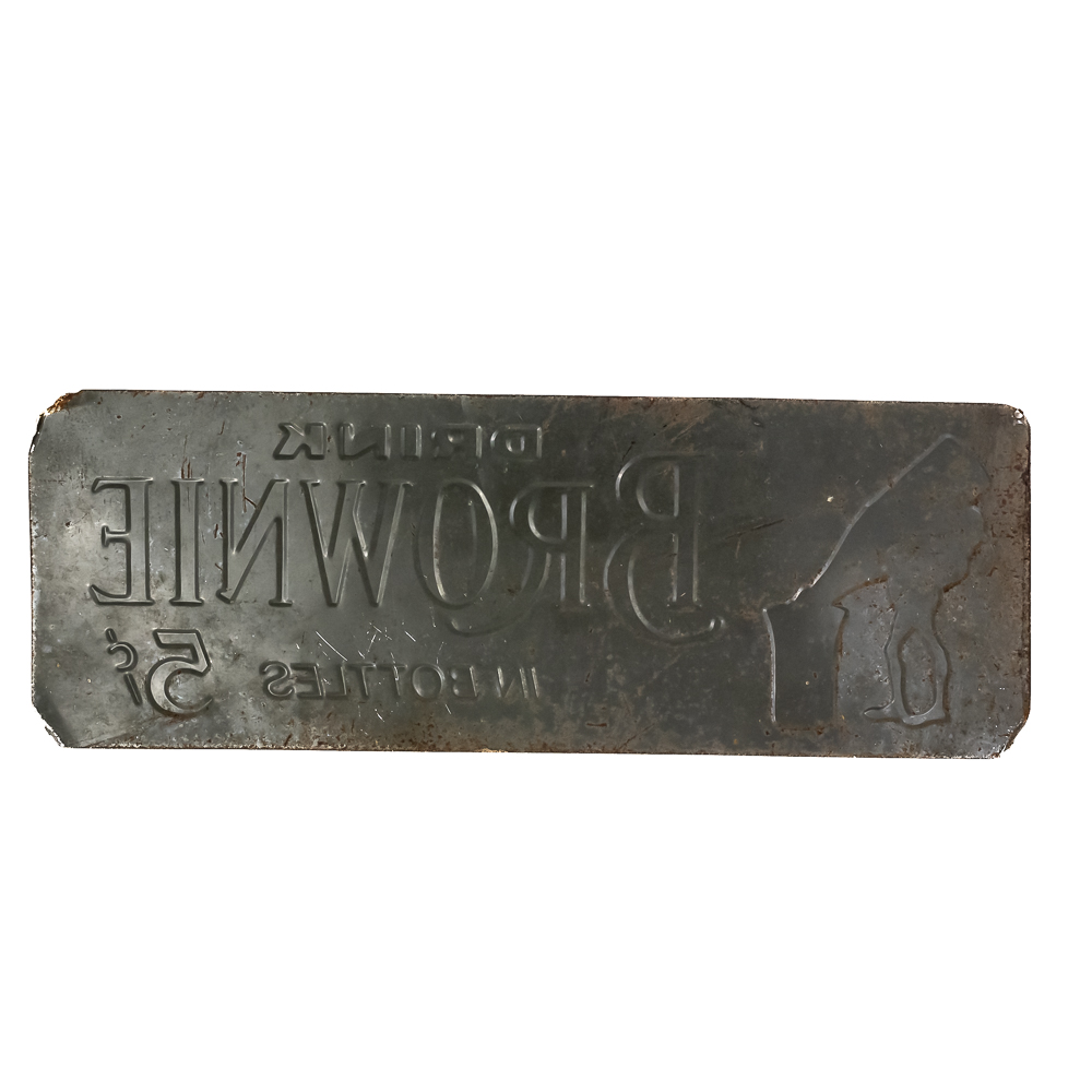 Vintage-Style Brownie Soda Embossed Tin Sign