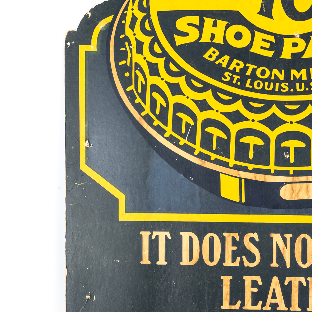 Barton's Shoe Paste Advertising Sign